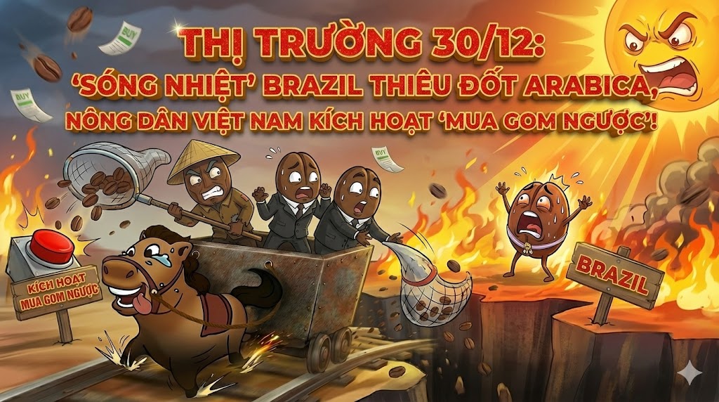 Thị trường cà phê ngày 30/12: 